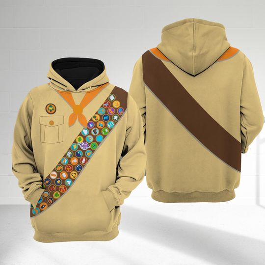 Russell Up Halloween 3D Shirt, Russell Up Halloween Family Group Hoodie, Russell Up Cosplay Costume Hoodie, Gift For Kid