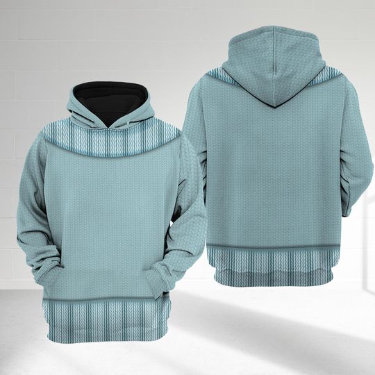 Sadness Inside Out 3D Hoodie, Inside Out 2 All Over Print Hoodie, Sadness Costume Shirt, Sadness Cosplay Costume, Inside Out Shirt Gift