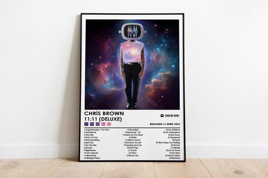 Chris Brown Poster Print | 11:11 (Deluxe) Poster | Music Poster | Album Cover Poster