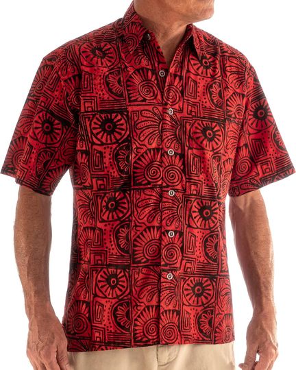 Indo Bay Tropical Hawaiian Batik Shirt
