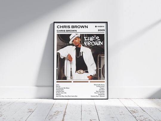 Chris Brown Poster Print | Chris Brown Album Poster | Music Poster | Album Cover Poster