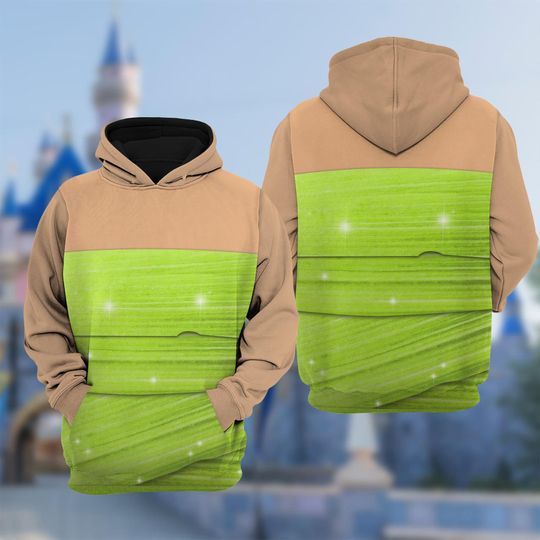 Tinker Bell Costume Hoodie, Flying Fairytale Cosplay Costume 3D Hoodie, Cartoon Character Costume Hoodie , All Over Print Outfit