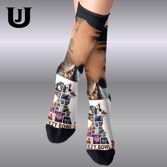 Chris Brown Socks, Breezy Bowl Socks, Breezy Bowl Merch, Chris Brown Shirt Socks