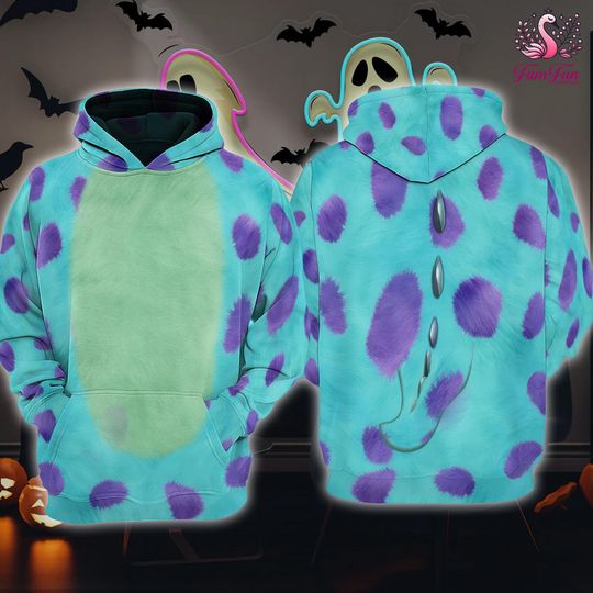Monster Inc James Sullivan Halloween Cosplay Hoodie, James Sullivan Halloween Shirt, Monsters Inc. Halloween Party, Halloween Costume Outfit