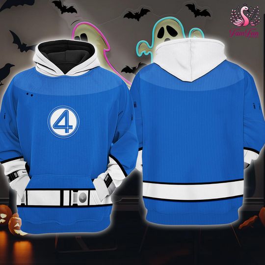 Reed Richards Mister Fantastic 3D Full Over Print Hoodie Shirt Sweatshirt, Fantastic Four First Steps Shirt, Super Hero Cosplay Costume Tee
