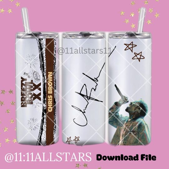Breezy Bowl XX Tumbler Wrap - Chris Brown 2025 Tour