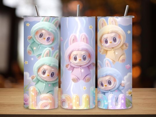Adorable Labubu Tumbler Wrap|  Fun & Playful Cartoon Wrap