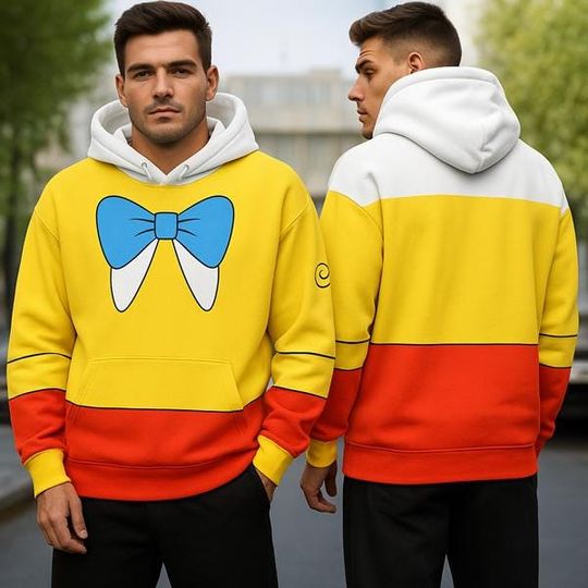 Tweedledum and Tweedledee All Over Print Costume Hoodie, Villain Twin Suit Alice In Wonderland 3D Shirt, Halloween Costume For Family Group