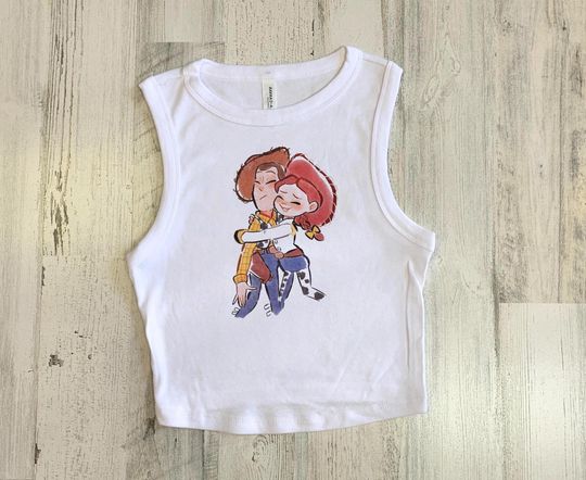 Cowgirl Toy Story Crop Tank Top - Woody, Jessie, Buzz Lightyear, Retro Country Girl Youth Gift
