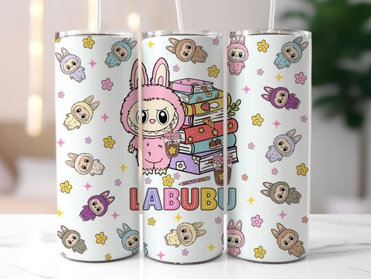 Back To School Labubu 20oz Skinny Tumbler Wrap, Teachers First Day Of School