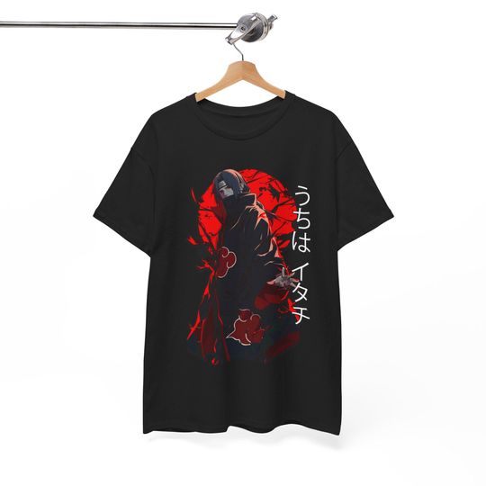 Itachi Uchiha Sharingan Narutoo Anime Manga Unisex Tee