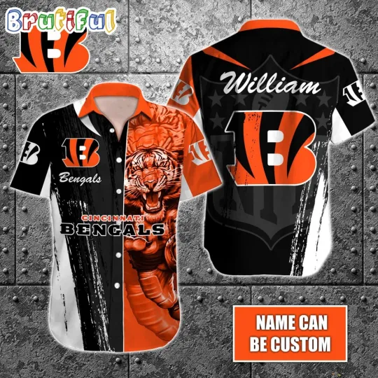 Custom Cincinnatis Footabll Team Bengals Hawaiian Shirt