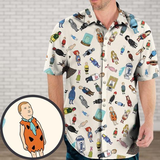 Bobby Hill Hawaiian Shirt, King of the Hill Beach Summer Shirt, Vacation Hawaiian Top