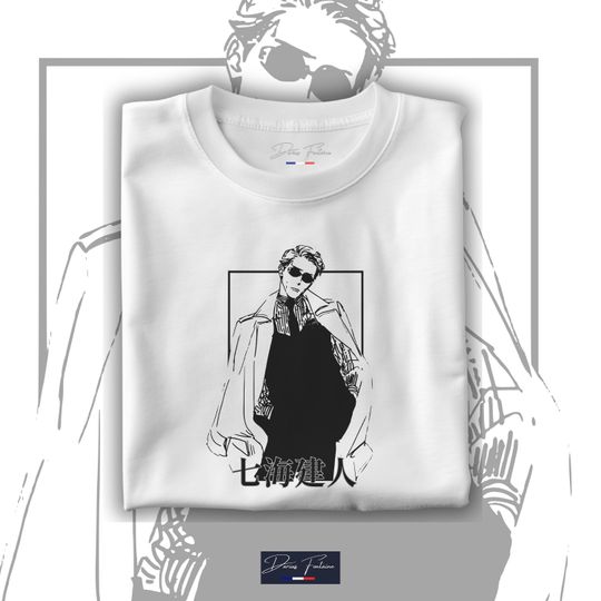 Jujutsu Satoru Shirt ANIME & MANGA T-SHIRT, Nanami Kento Unisex Graphic Tee, 100% Cotton, Fan Design Shirt