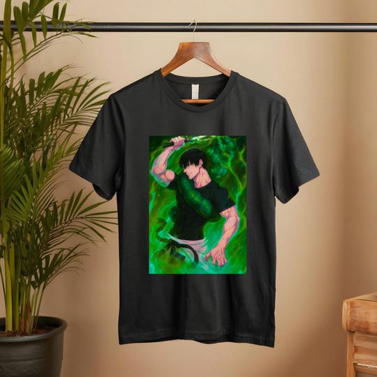 Toji Fushiguro Shirt - Unisex Heavy Cotton Tee, Jujutsu Satoru Anime Tee, Gift For Him/Her, Cool Graphic Tee, Trendy Tee
