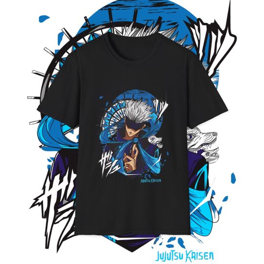 Gojo Satoru Shirt, Jujutsu Satoru T-shirt, Best Anime Shirts, Gift For Anime Lovers, Gojo Badass T-shirt, Anime Apparel, JJK shirts