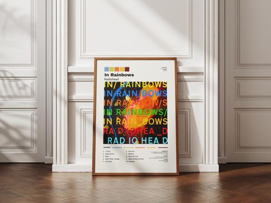 Radiohead In Rainbows Album Poster - Bedroom Decor