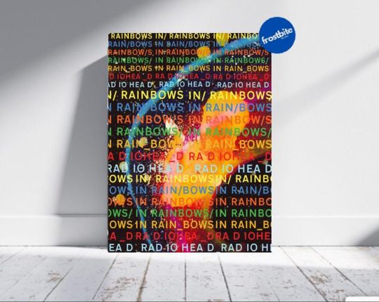 InRainbowsAlbum Art Poster, Radiohead Music Wall Art
