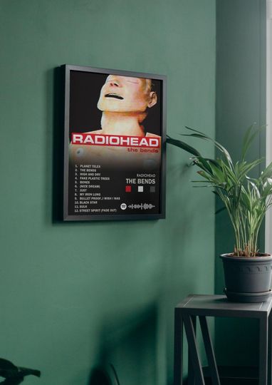 Radiohead Poster The Bends Album Poster Radiohead Wall Art Album Cover