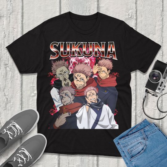 Sukuna Jujutsu Satoru T-Shirt Vintage Streetwear Premium Quality Apparel fanmerch JJK Merchandise Perfect for Anime Fans jjk shirt