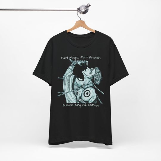 Sukuna King of Curses Tee - Anime Graphic Shirt, Jujutsu Satoru Merchandise, Cool Unisex Jersey T-Shirt, Gift for Fans, Casual Wear, Sukuna