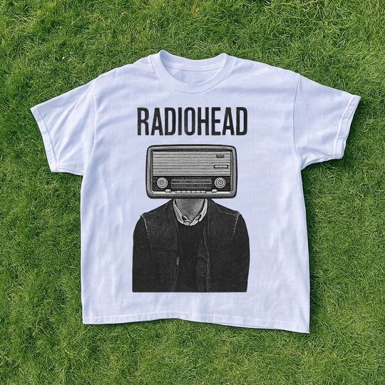 Radiohead inspired surreal art unisex music tee shirt  indie rock shirt for alt fans