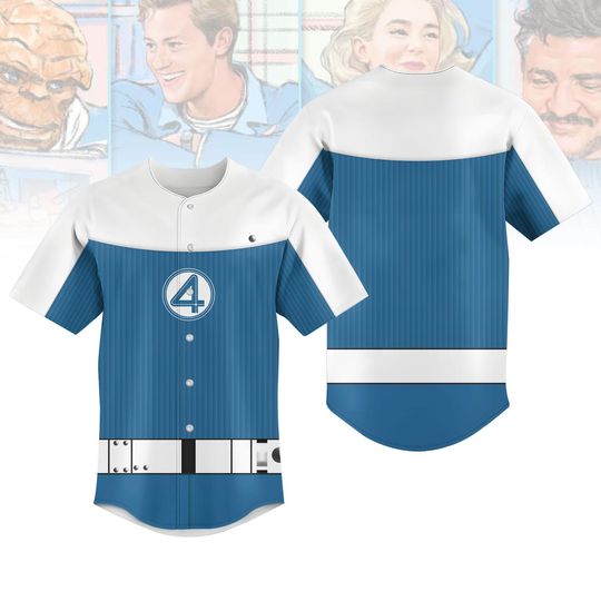 Johnny Storm Costume Baseball Jersey, Human Torch Cosplay Shirt, Marvel Superhero Shirt, Fantastic Four Shirt, Comic Con Costume Jersey