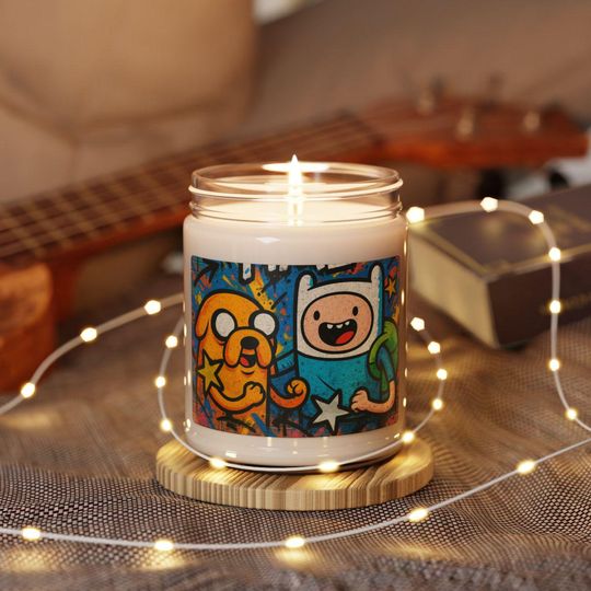Adventure Time Scented Soy Candle| Cartoon Decor, Home Fragrance, Fun Gift