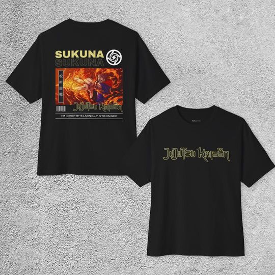Sukuna Inspired Tee, Jujutsu Satoru Graphic Shirt, Anime Box Tee, Oversized Unisex Top, Comfy Tee, Streetwear T-Shirt