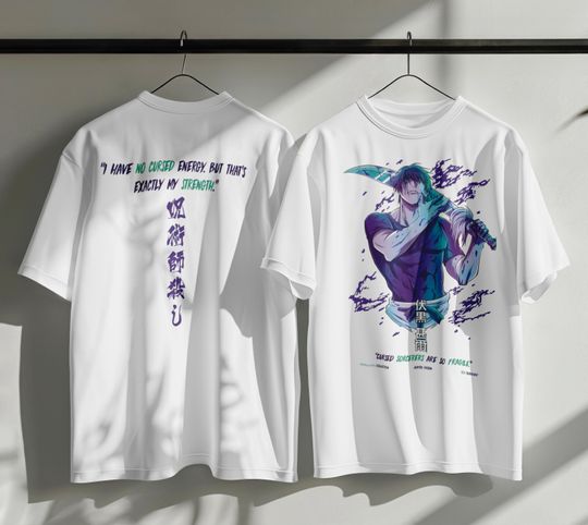Toji Fushiguro Jujutsu Satoru T-Shirt Vintage Streetwear Premium Quality Apparel fanmerch JJK Merchandise Perfect for Anime Fans jjk shirt!!