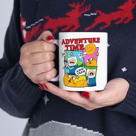 Adventure Time Mug | Jake The Dog Finn The Human Ceramic Mug