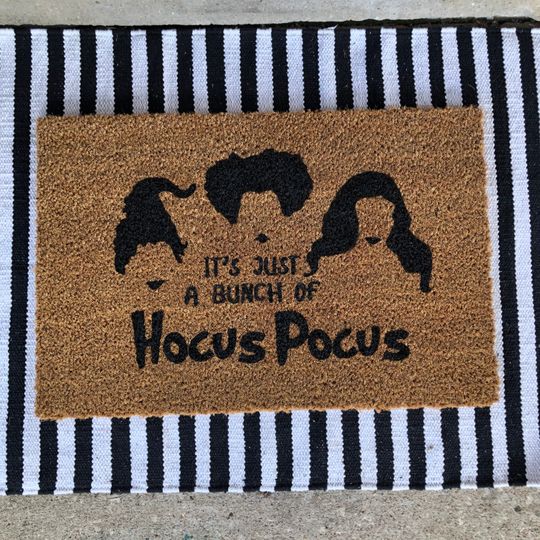 Hocus Pocus Doormat, Hocus Pocus Door Mat, Hocus Pocus Gifts, Hocus Pocus Home Decor, Hocus Pocus Halloween Decorations, Hocus Pocus Quote