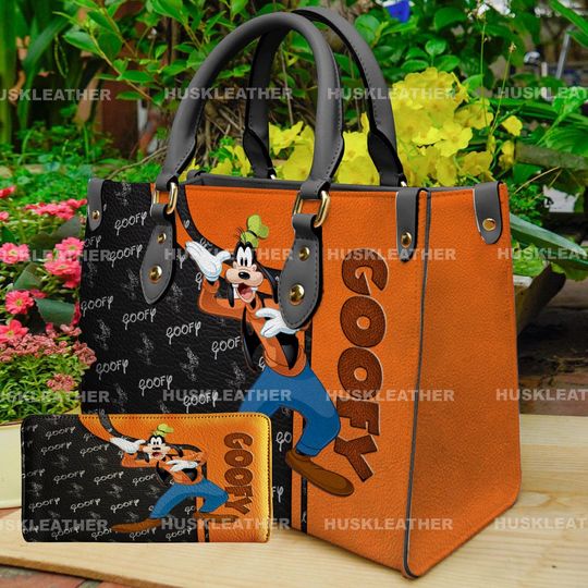 Personalized Goofy Handbag - Custom PU Leather Satchel