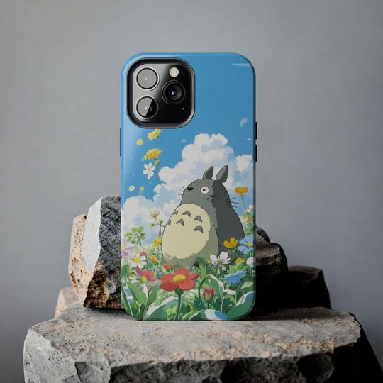 Totoro Tree Swing Phone Case, Ghibli Aesthetic iPhone Cover, Studio Ghibli Anime Phone Case, Cute Nature Design,  for iphone and samsung