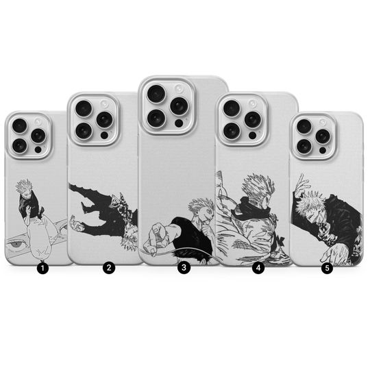 Gojo Satoru Phone Case Jujutsu Satoru Anime Cover for iPhone 16, 15, 14, 13, 12, Samsung S25Fe, S24, S23, A16, A26, A56, Pixel 9Pro, 8A, 7