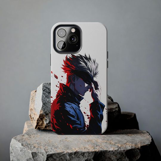 Anime Phone Case - Jujutsu Satoru - JJK - Gojo Satoru Phone Case for iPhone 16 15 14 13 12 11 XR X XS Pro Max Plus Mini & Samsung S21/S24