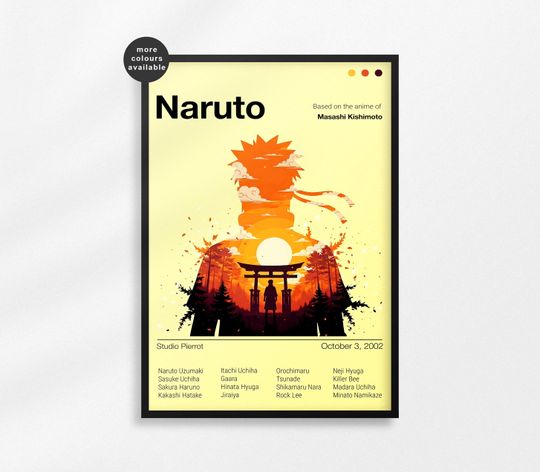 Narutoo Uzumaki Poster Narutoo Print Anime Poster