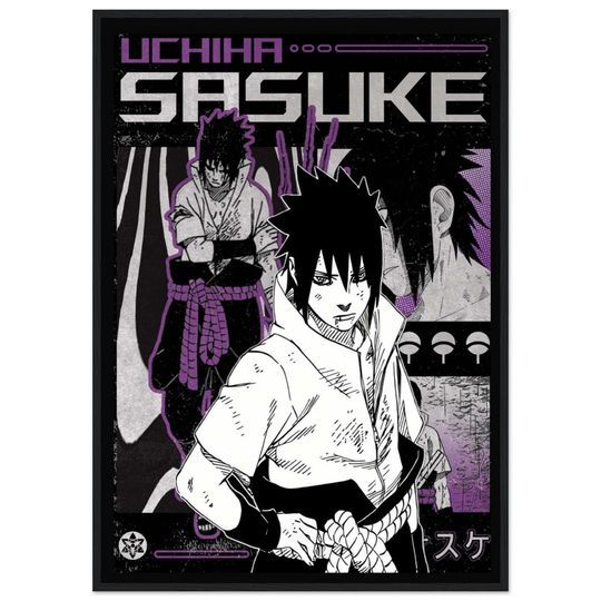 Sasuke Uchiha Art Print | Narutoo Shippuden Wall Decor Anime Poster