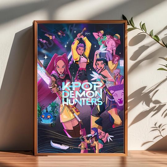 K-Pop Demon Hunters Movie Poster,Room Decor,Poster for Gifts
