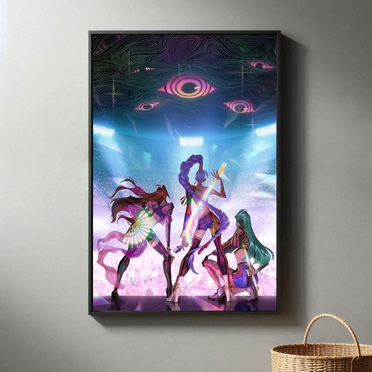 K-Pop Demon Hunters Movie Poster | High Quality Canvas Print I 2024 Movie Poster