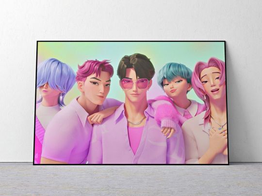 K-Pop Demon Hunters Poster | K-Pop Demon Hunters movie poster | Modern Minimalist Wall Art