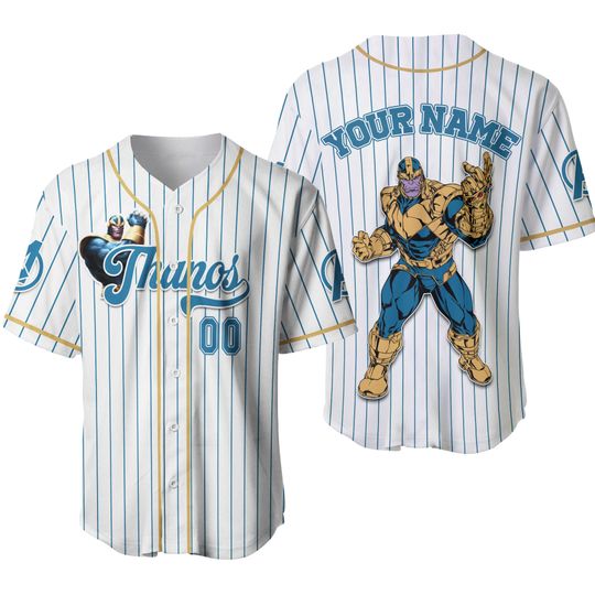 Custom Thanos Titan Force Jersey, Superhero Squad Birthday Jersey, Marvel Family Matching Shirt, Avenger Team Fans