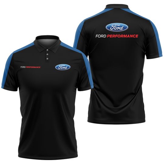 Ford Polo Shirt Men, Ford Performance Shirt, Car Polo Shirt For Men, Automotive Fashion Outfits, Ford Vehicles Clothing, Husband Gifts