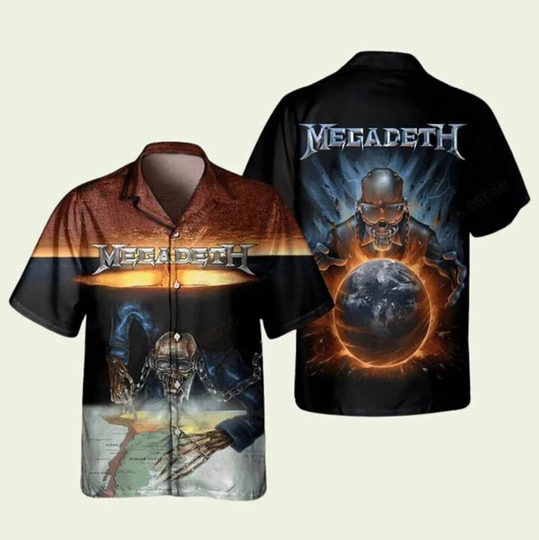 5 Years Of Megadeth Unisex Hawaiian Shirt Style