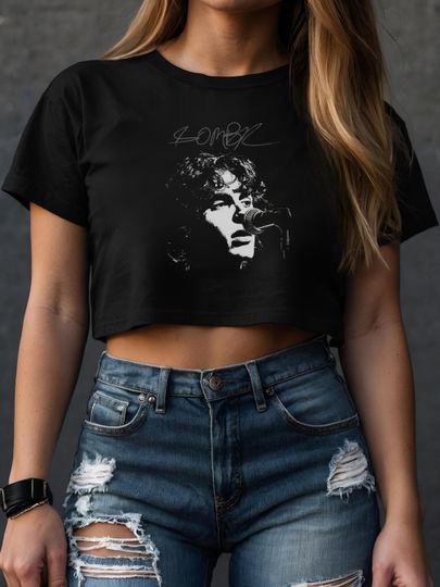 Sombr World Tour Music Vintage Crop Top - Fan-Exclusive Tour Merchandise