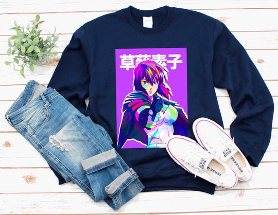 Ghost in the Shell Anime Sweatshirt, Motoko Kusanagi Sweater