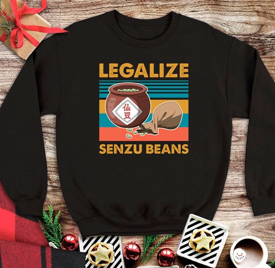 Dragonball Anime Sweatshirt, Senzu Beans DBZ Sweater