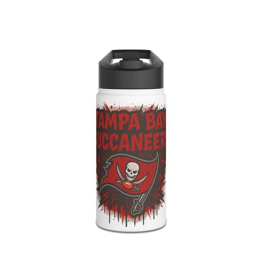 Tampa Bay Footabll Team Buccaneers Stainless Steel Water Bottles Standard Lid