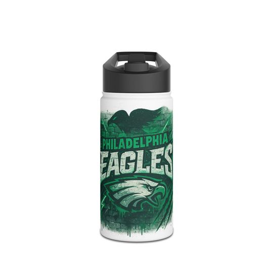 Philadelphia Footabll Team Eagles Stainless Steel Water Bottles Standard Lid