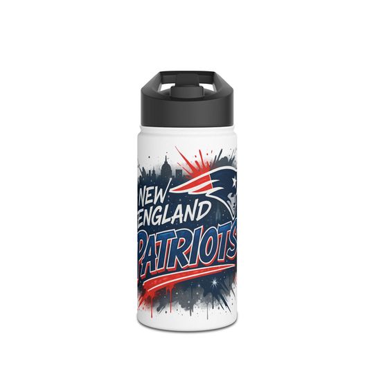 New England Footabll Team Patriots Stainless Steel Water Bottles Standard Lid